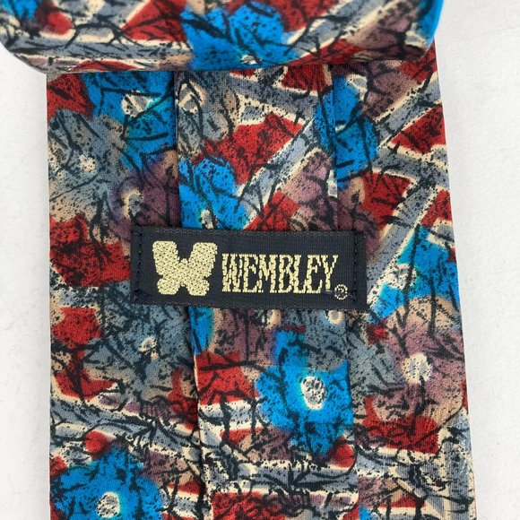 Wembley Floral Printed Neck Tie - Picture 4 of 4